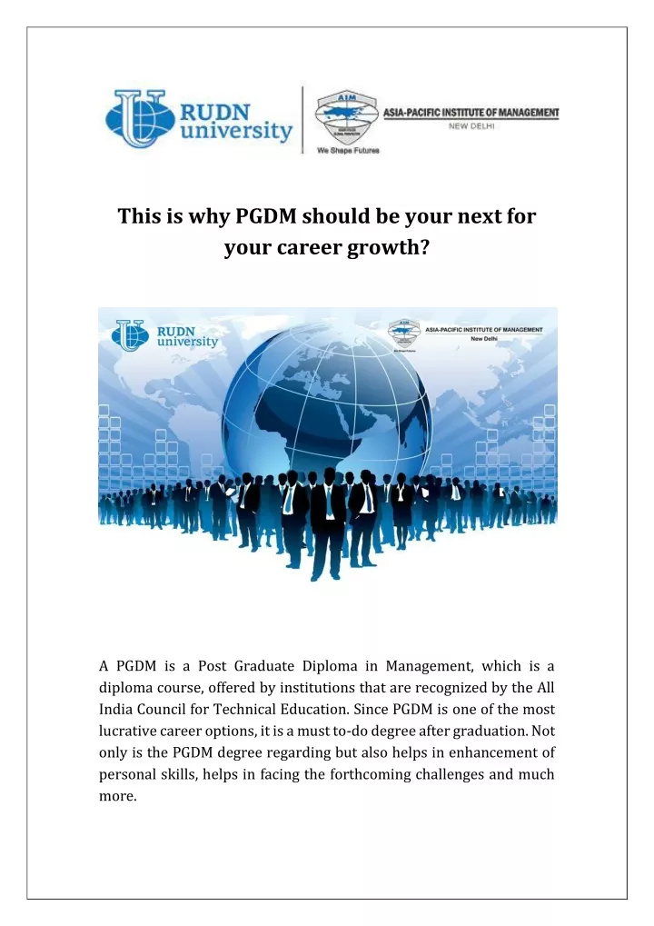this is why pgdm should be your next for your