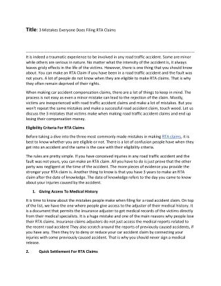 title 3 mistakes everyone does filing rta claims