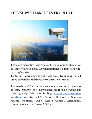 Visitor Management System For Office | CCTV Surveillance Camera