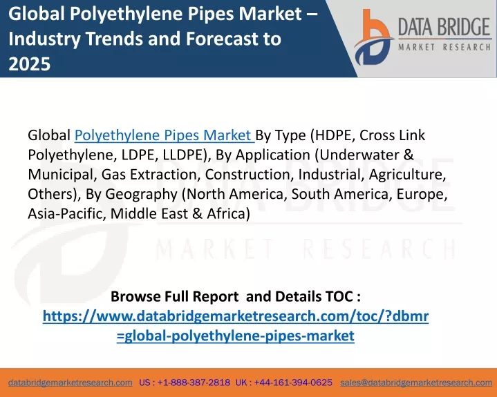 global polyethylene pipes market industry trends