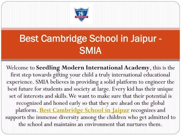 best cambridge school in jaipur smia