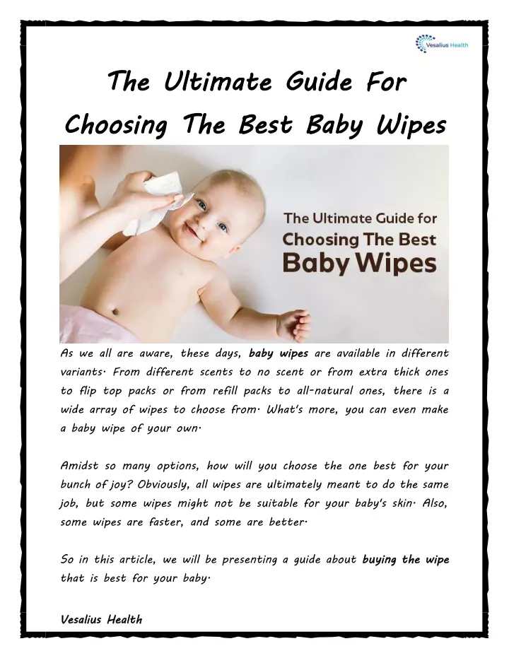 the ultimate guide choosing the best baby wipes