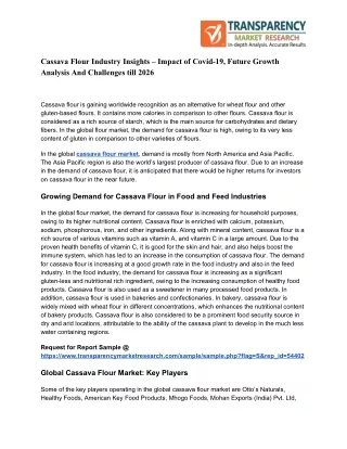 cassava flour industry insights impact of covid