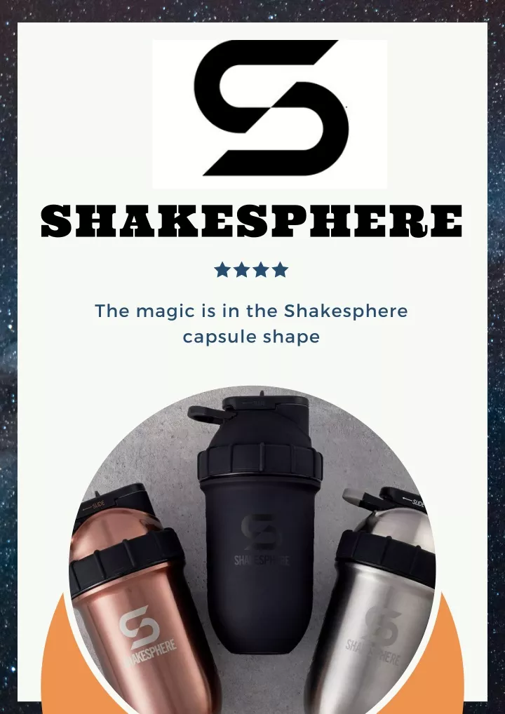 Shakesphere Tumbler Original: Protein Shaker Bottle And Smoothie