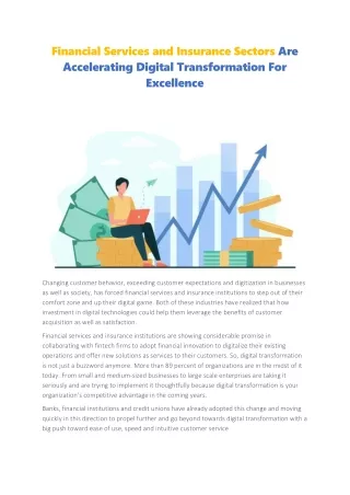 financial services and insurance sectors