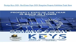 Know about Prestige Keys 2020 before buying an apartment