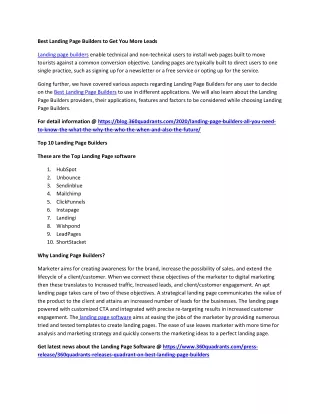 best landing page builders to get you more leads