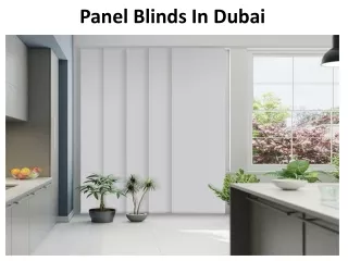 panel blinds in dubai