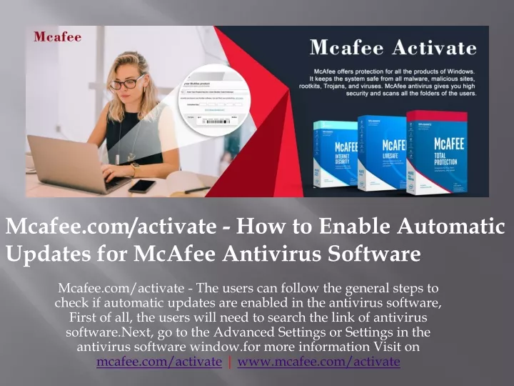 mcafee com activate the users can follow
