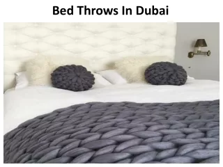 bed throws in dubai