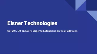 Get 20% Off on Every Magento Extensions on this Halloween