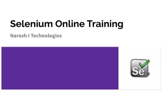 selenium online training