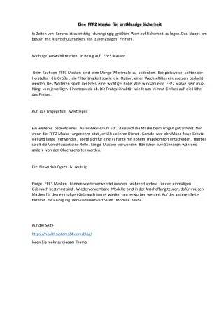eine ffp2 maske f r erstklassige sicherheit