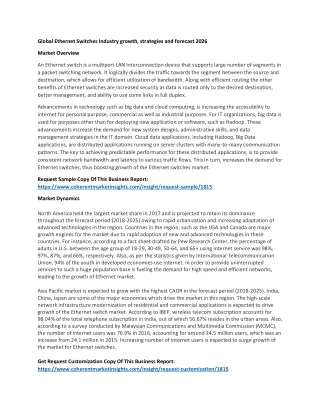 global ethernet switches industry growth