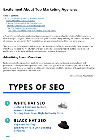 excitement about top marketing agencies