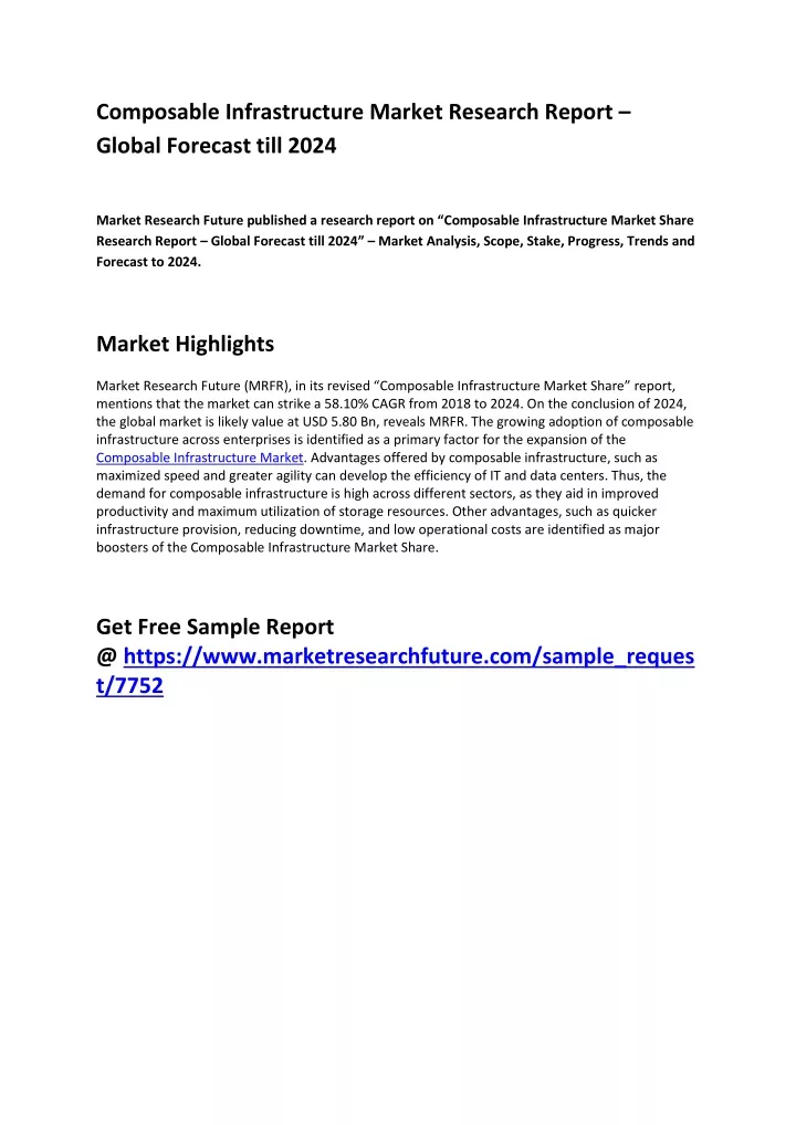 composable infrastructure market research report