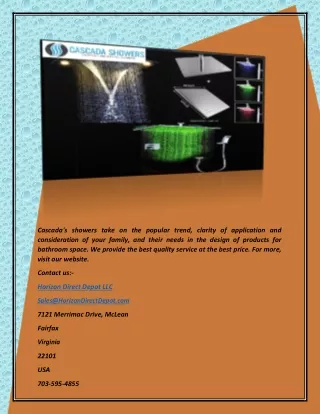 cascada s showers take on the popular trend