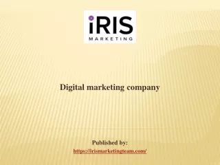 Digital marketing company