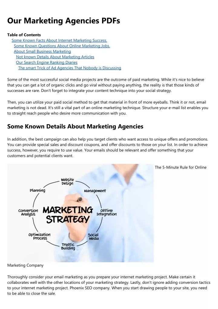 our marketing agencies pdfs