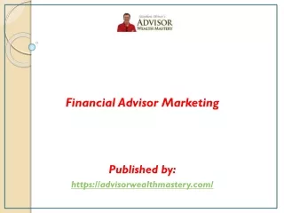 Financial Advisor Marketing
