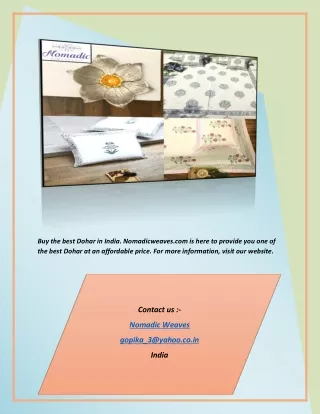 Buy Dohar Online In India | Nomadicweaves.com