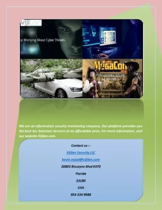 we are an information security monitoring company