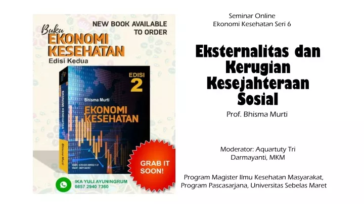 seminar online ekonomi kesehatan seri 6