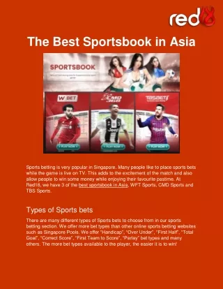 Best Sportsbook in Asia