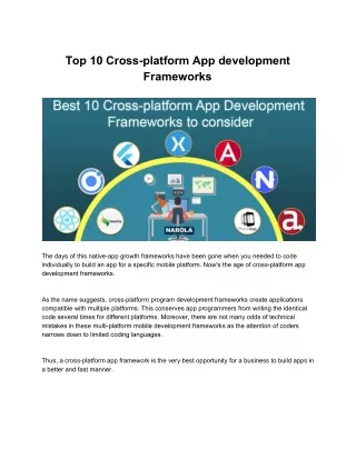 top 10 cross platform app development frameworks