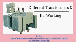 Different Transformers And It’s Working