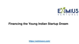 Financing the Young Indian Startup Dream