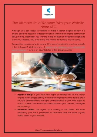 the ultimate list of reasons why your website