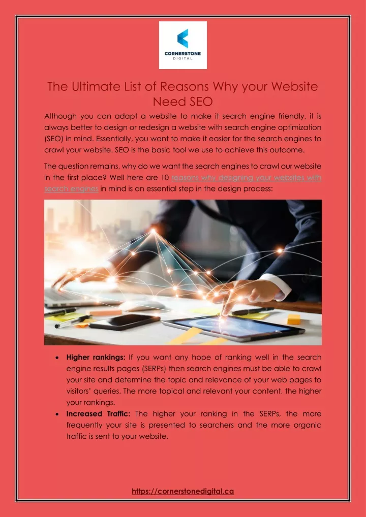 the ultimate list of reasons why your website
