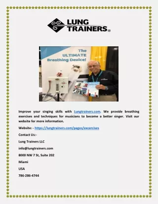 improve your singing skills with lungtrainers