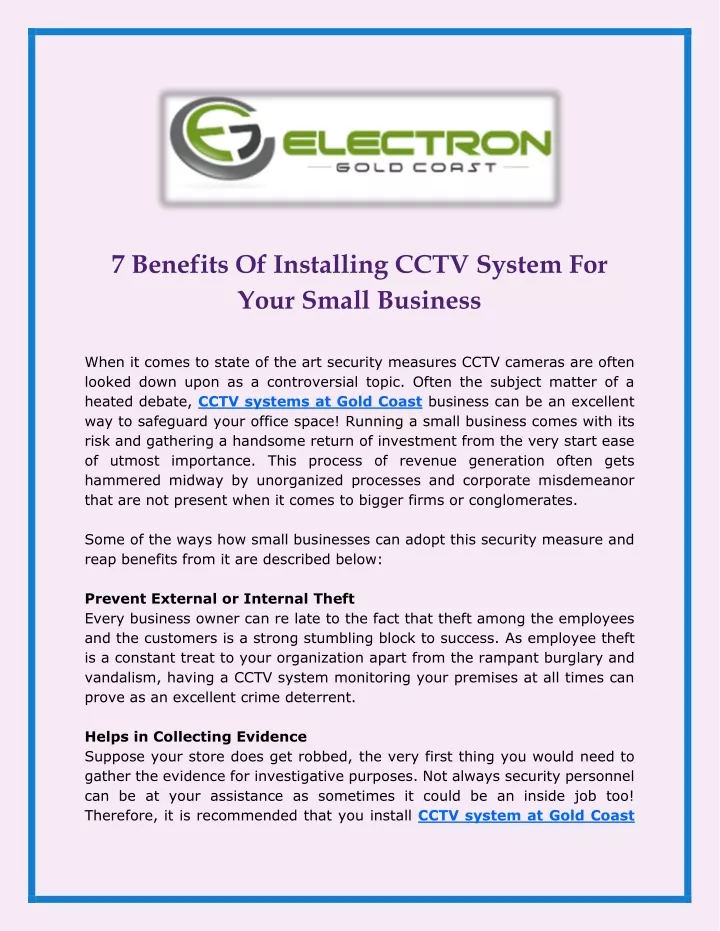 7 benefits of installing cctv system for your