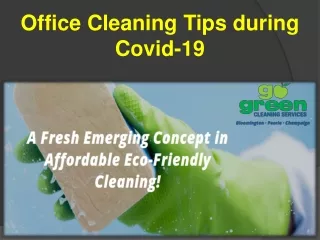 Office Cleaning Tips during Covid-19