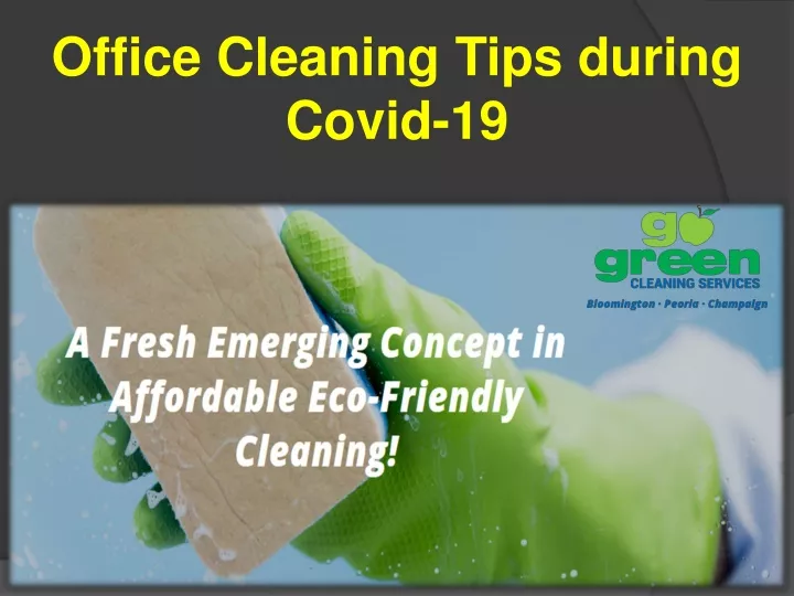 office cleaning tips during covid 19