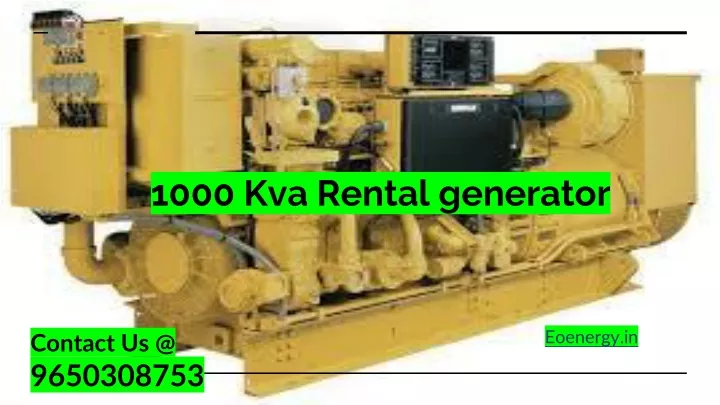 1000 kva rental generator