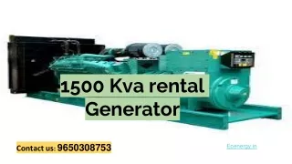 1500 kva rental generator