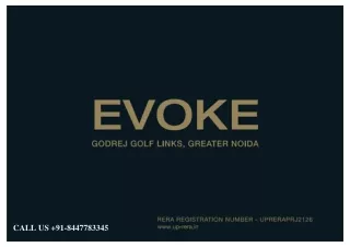 Enjoy Peaceful Lifestyle - Godrej Evoke At Sector 27, Greater Noida | PDF, Brochure
