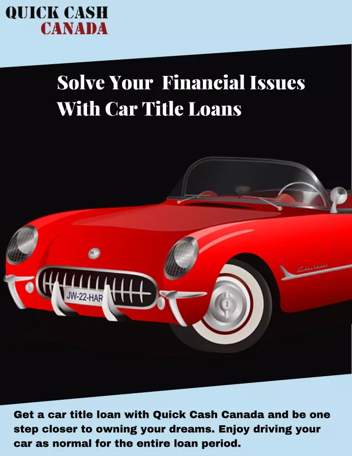 solve your financial issues with car title loans