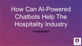 How Can AI-Powered Chatbots Help The Hospitality Industry