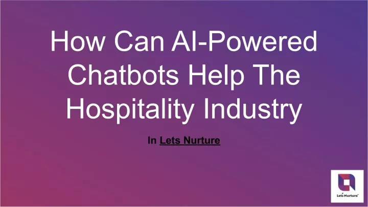 how can ai powered chatbots help the hospitality