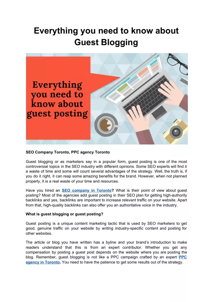 everything you need to know about guest blogging