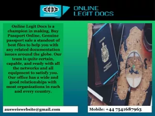 Genuine passport sale | Buy real driver license| HOW TO ORDER