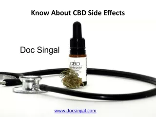 Know About CBD Side Effects - Doc Singal