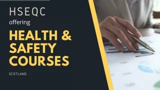 Professional Online Health and Safety Courses in Scotland