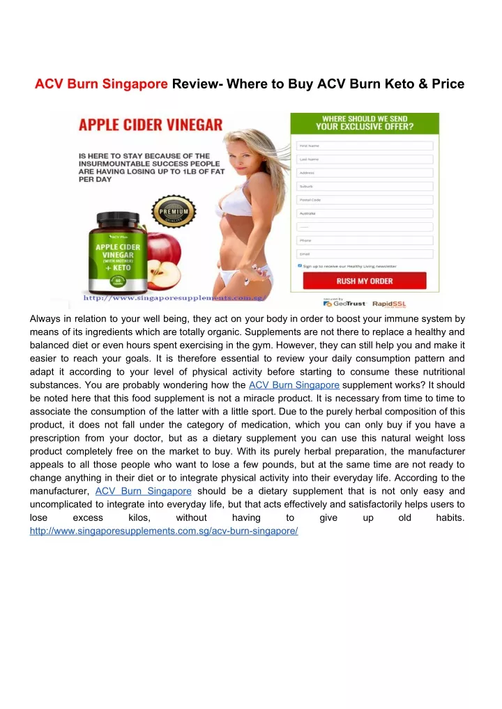 acv burn singapore review where to buy acv burn