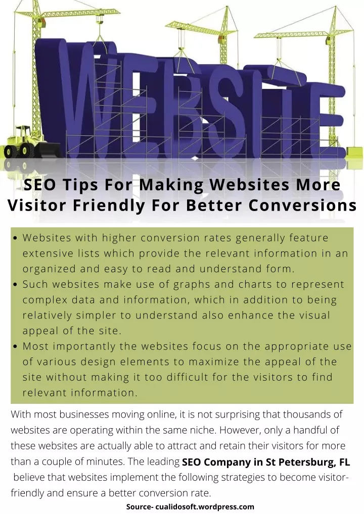 seo tips for making websites more visitor