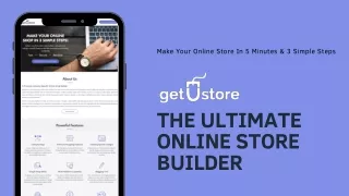 make your online store in 5 minutes 3 simple steps